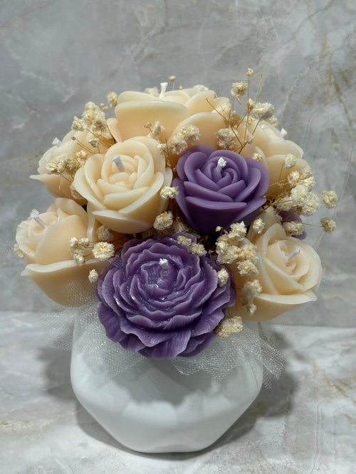 Bouquet de Velas Artesanales - Elegancia Floral