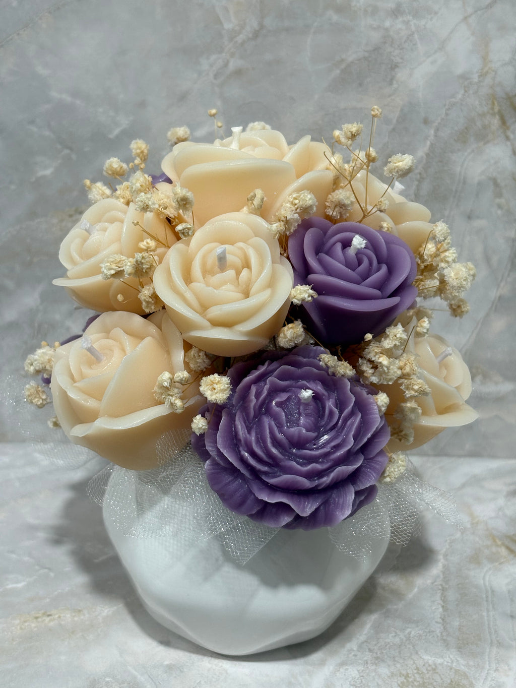 Bouquet de Velas Artesanales - Elegancia Floral