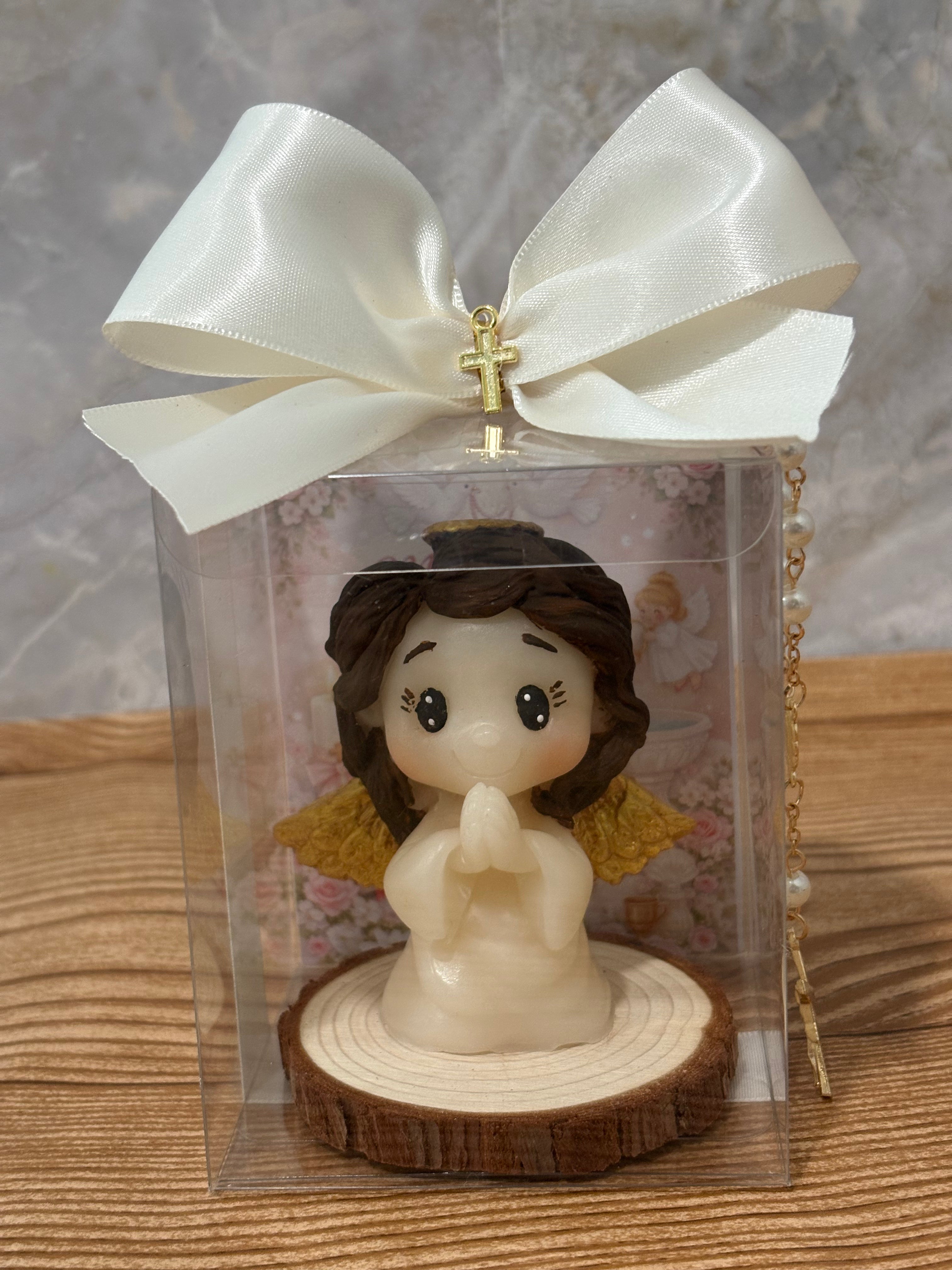 ✨ Vela Angelito en Cajita – Detalle Especial para Bautizo o Primera Comunión ✨