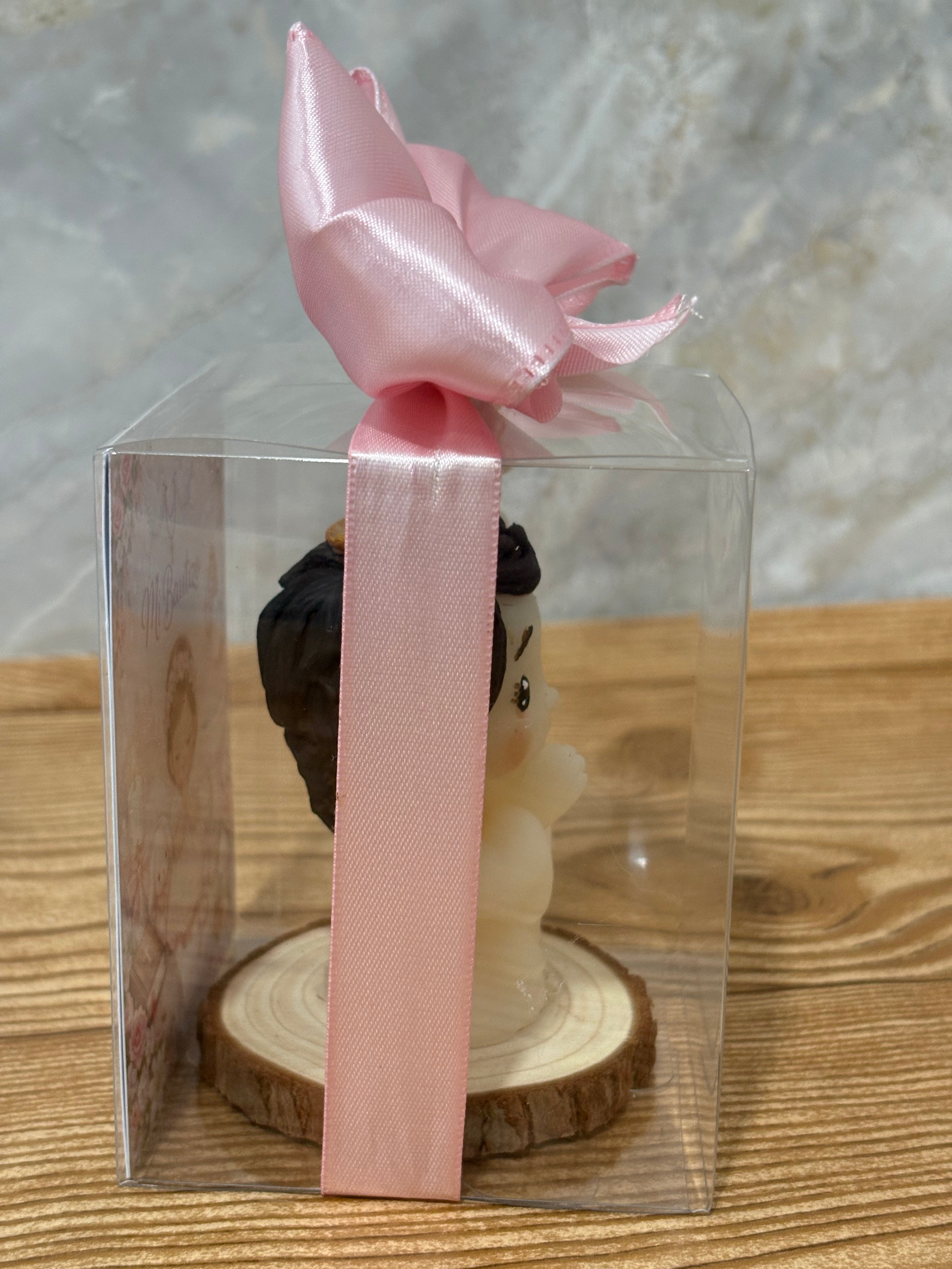 🌸 Angelito de vela para bautizo (niña)